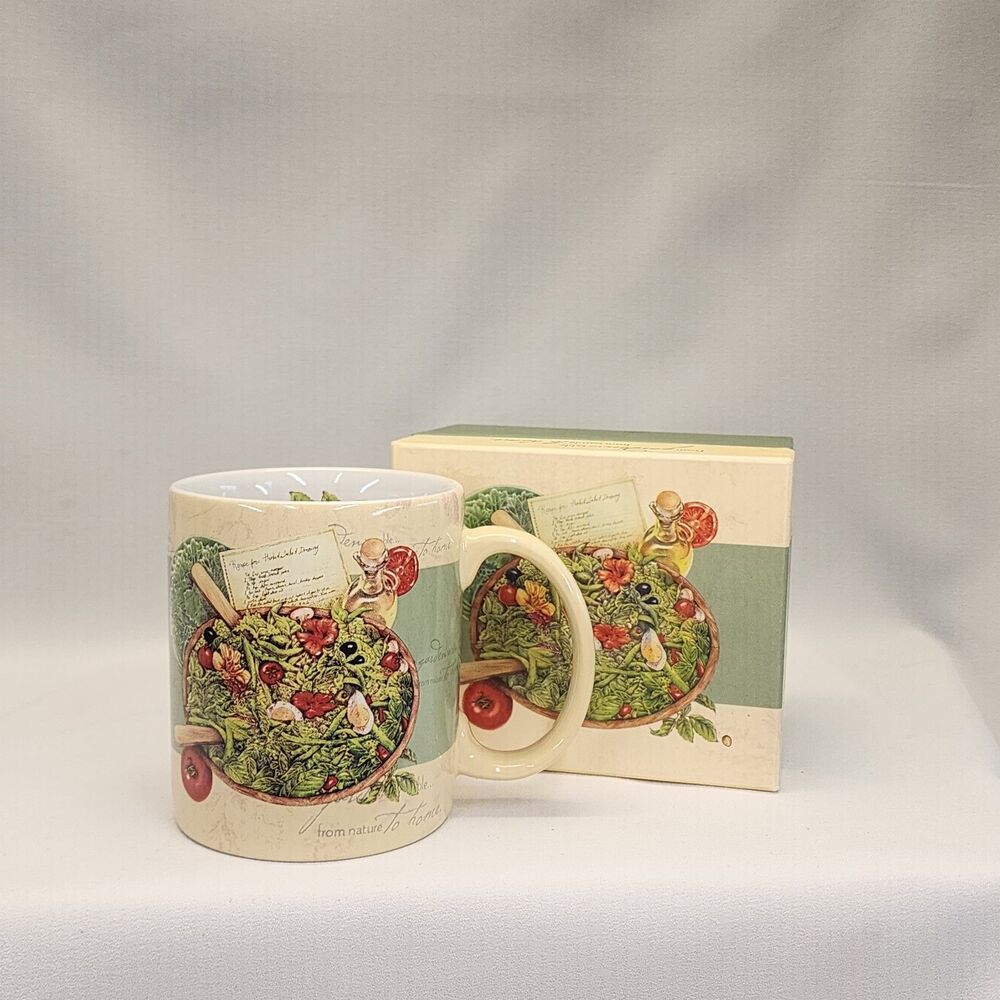 Lang Collector Mug Fresh Heb Salad 2007 By Sherri Buck Baldwin #5001047 NIB